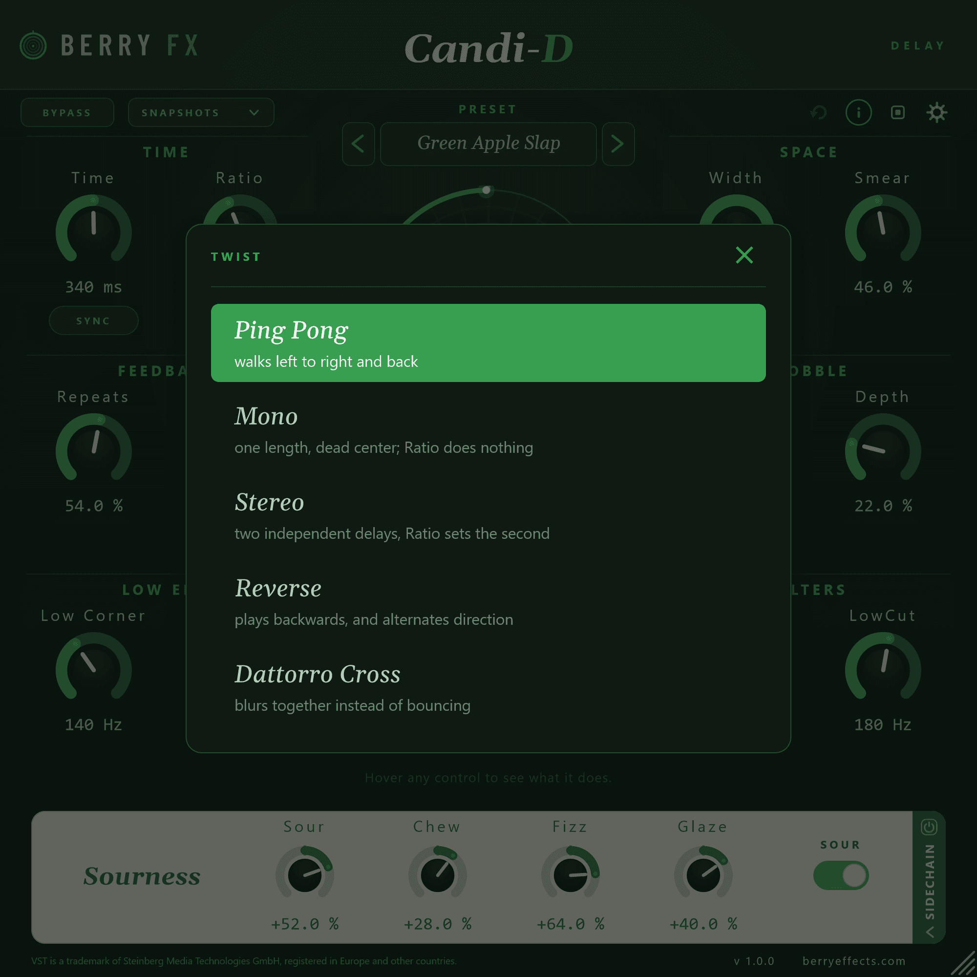 Candi-D — Five routings