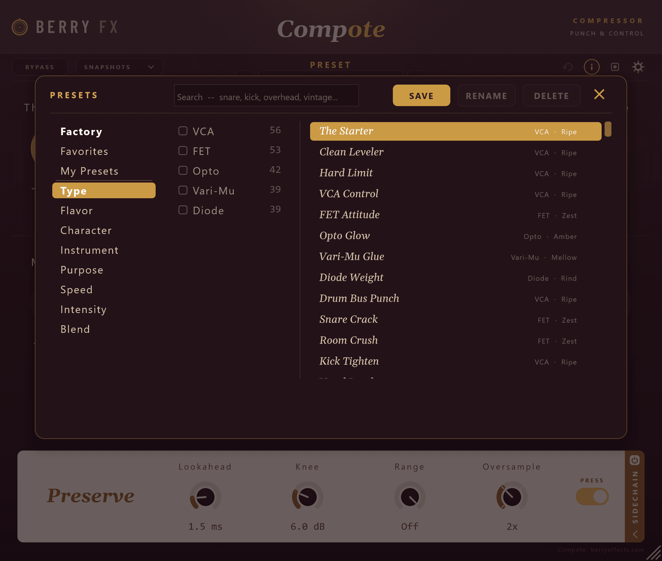 Compote — Presets