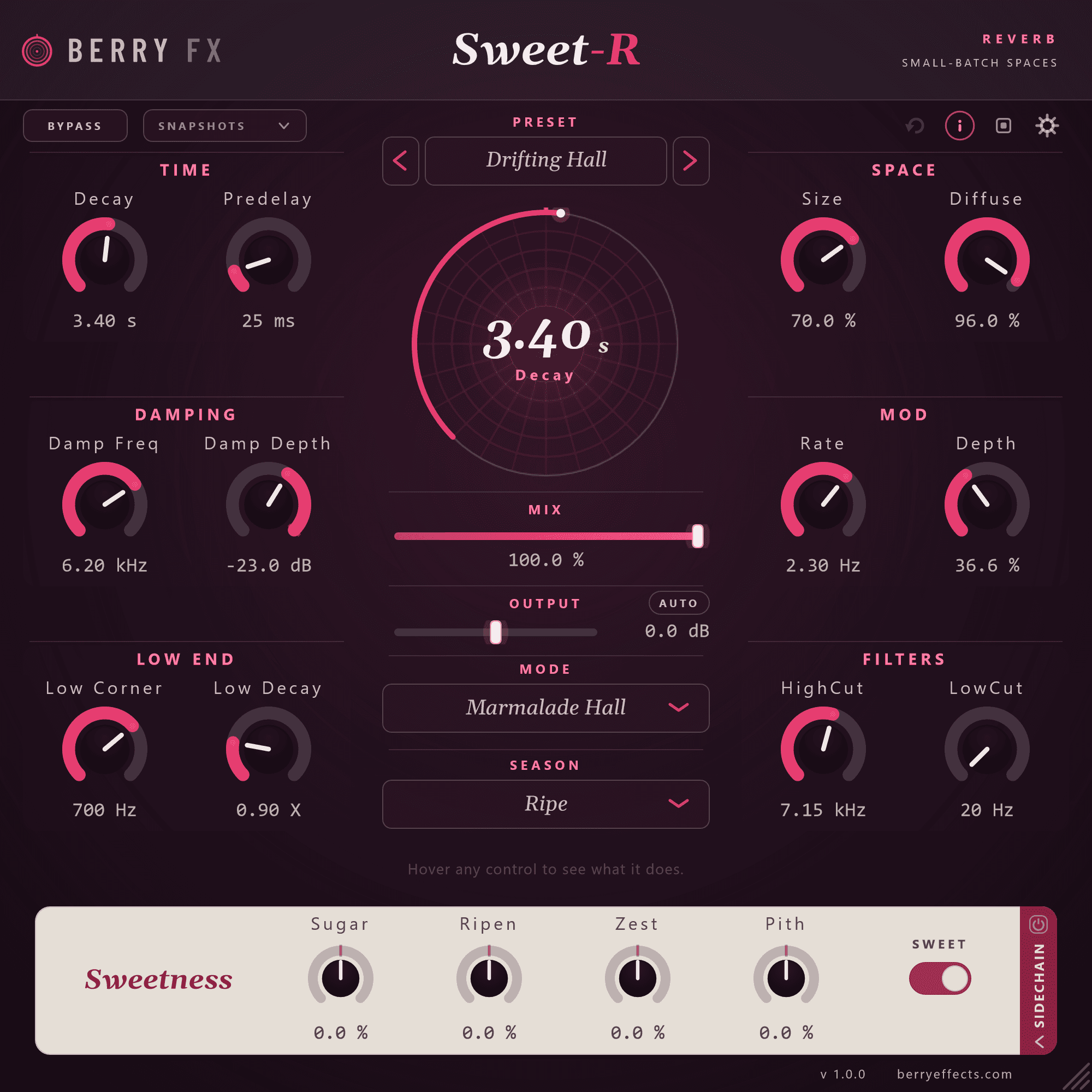 Sweet-R — Reverb